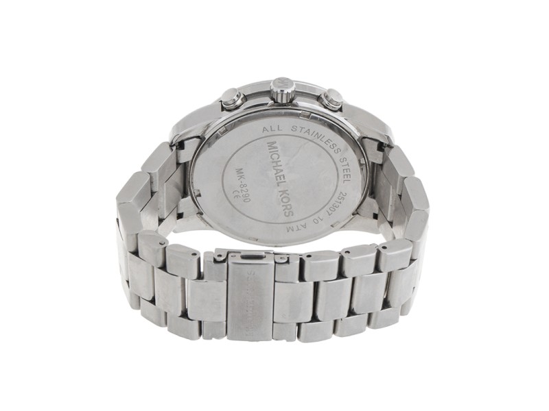 Michael Kors Mercer MK8290 Chronograph Stainless Steel Silver Dial 45mm Watch Michael Kors Buy at TrueFacet