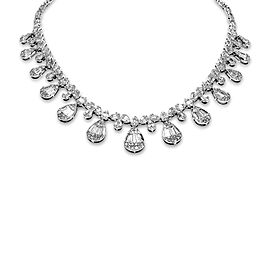 Rayna Carat CMB Diamond Bib Necklace in 14kt White Gold