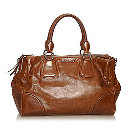 Miu Miu Vitello Shine Satchel