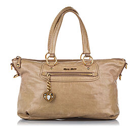Miu Miu Vitello Shine Satchel