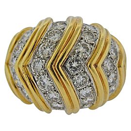 Gold Diamond Dome Ring