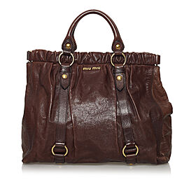 Miu Miu Vitello Shine Tote Bag