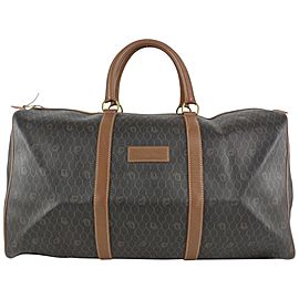 Dior Black x Brown Monogram Honeycomb Trotter Boston Duffle Bag 1216d26
