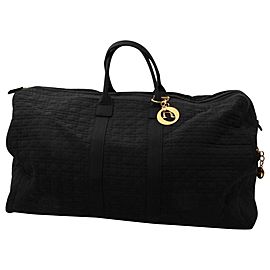 Dior Black Quilted Cannage Boston Duffle Bag 1D1220