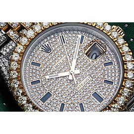 Rolex Datejust 41mm 126303 Custom Diamond Yellow Gold and Stainless Steel Watch