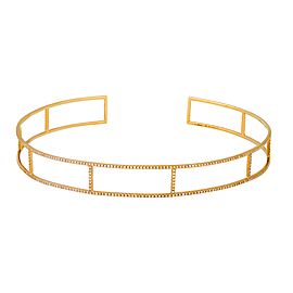 Adriatic Yellow Gold Koral Neck Cuff