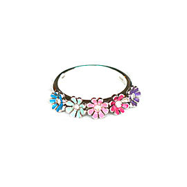 BIBIGI 18K White Gold Diamond and Enamel Ring