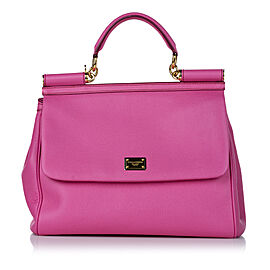 Dolce&Gabbana Miss Sicily Leather Satchel