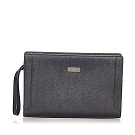 Burberry Leather Clutch Bag