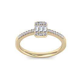 GLAM ® Baguette Diamond Ring In 18K Gold with 0.66ct White Diamonds