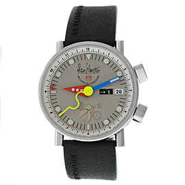 Alain Silberstein Le Reveil GMT Men's Limited Ed. Steel Automatic 37MM Watch