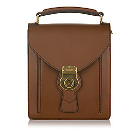 Burberry DK88 Leather Satchel