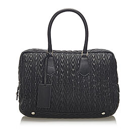 Prada Embossed Leather Handbag
