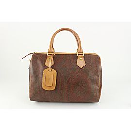 Etro Bordeaux Paisley Boston Doctor's Bag 127et14