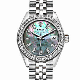 Rolex Datejust Stainless Steel and MOP Dial 36mm Mens Watch