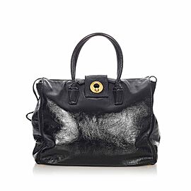 YSL Sac Muse Patent Leather Handbag