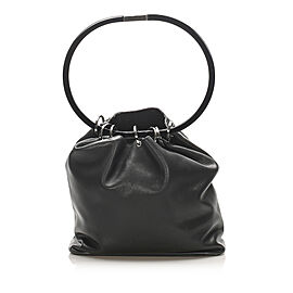 Gucci Ring Handle Leather Shoulder Bag