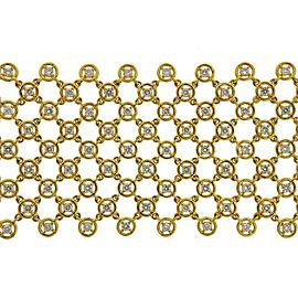 Diamond Gold Mesh Bracelet