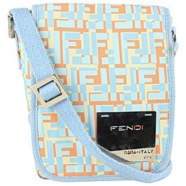 Fendi Multicolor Blue Monogram FF Zucca Mini Crossbody 914ff43