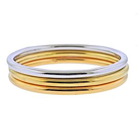 Tiffany & Co. Tri Color Gold Bangle Bracelet Set of 3