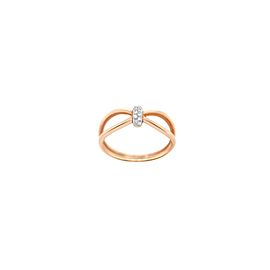 18k Rose Gold and Diamond Ring
