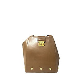 Ferragamo Gancini Leather Shoulder Bag