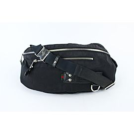 Gucci Large Banana Fanny Pack Web Tag Bum Waist Pouch 18gz0724 Black Canvas X Nylon Weekend/Travel Bag