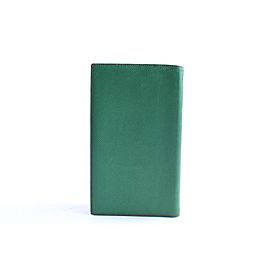 Hermès Bicolor Passport Or Agenda Cover 26hr0501 Green X Red Leather Clutch