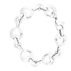 Tiffany & Co. Sterling Silver Stencil Heart link Bracelet