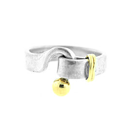 Tiffany & Co.18k Yellow Gold & Sterling Silver Hook Ring