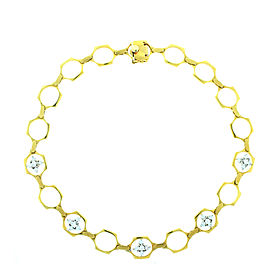 18k Yellow Gold Diamond Necklace