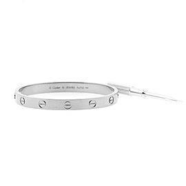 Cartier Love White Gold Bracelet Size 16