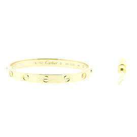Cartier Yellow Gold Love Bracelet Size 16