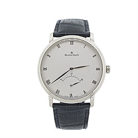 Blancpain 18K White Gold Ultra Slim Retrograde Villeret 4063-1542-55 Mens Watch