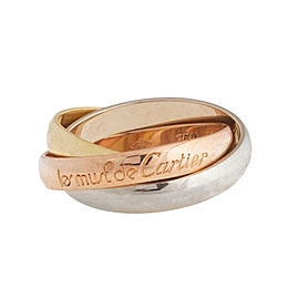 Cartier 18k Trinity Gold Ring Size 5.25