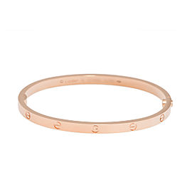 Cartier Mini Love 18K Rose Gold Bracelet Size 15