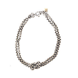 David Yurman Sterling Silver Knot Double Bracelet