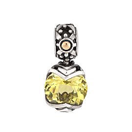 John Hardy Sterling Silver and 18K Yellow Gold Citrine Batu Sari Pendant