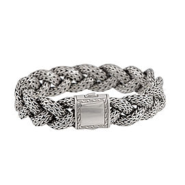 John Hardy Sterling Silver Braided Wheat Chain Bracelet