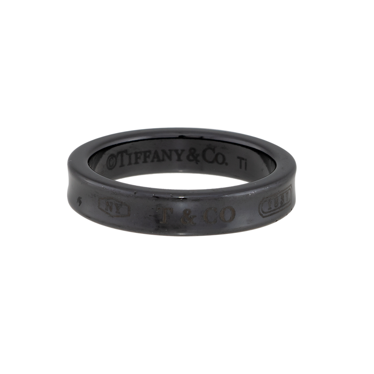Tiffany mens black ring deals