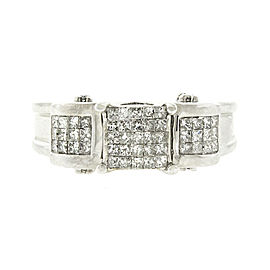 14K White Gold Princess Cut Diamond Engagement Ring
