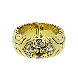Bulgari 18K Yellow Gold Diamond Ring