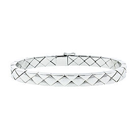 Chanel 18K White Gold Quilted Bracelet