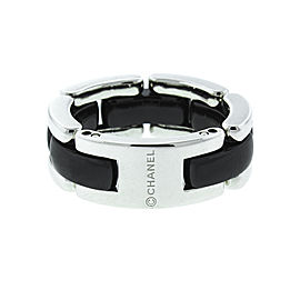 Chanel Ultra 18K White Gold and Black Ceramic Ring