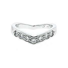 Tiffany & Co. Platinum and Diamond Wave Band Ring