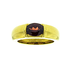 Chaumet 18K Yellow Gold and Garnet Ring