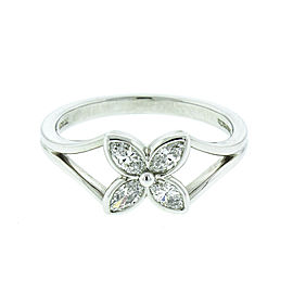 Tiffany & Co. Platinum and Diamond Flower Ring