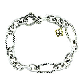 David Yurman Sterling Silver Figaro Link Bracelet