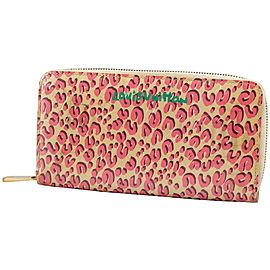 Louis Vuitton Limited Edition Blanc Corail Monogram Vernis Leopard Zippy860900