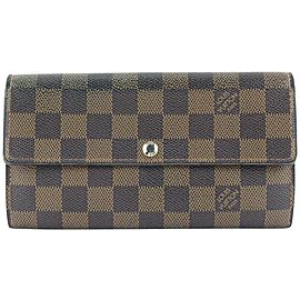 Louis Vuitton Damier Ebene Sarah Wallet Long Porte Tresor 317lvs517